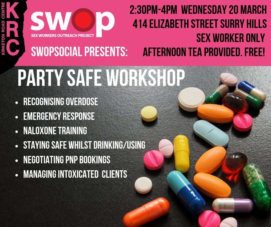 SWOPmale's tweet photo. Today!
230pm -4pm
Sex Worker ONLY EVENT
Afternoon Tea Provided, FREE!
#harmMin #SWOPmale #partysafe #pnp https://t.co/fmSdeFR3yC