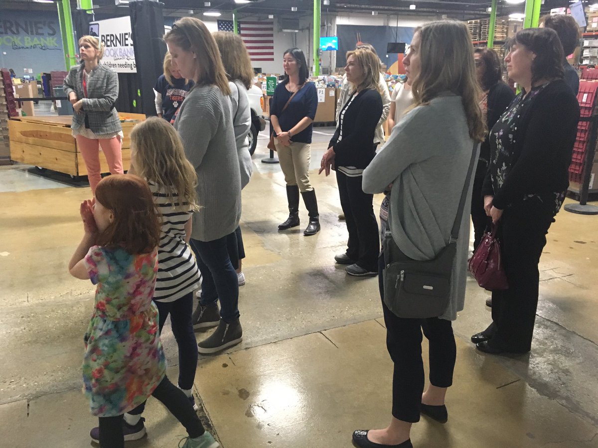 AllisonSobotka's tweet photo. Roosevelt teachers took a trip to Bernie’s Books today to sort and bag some books #EngageD64 #D64smiles https://t.co/Epc60yy4in