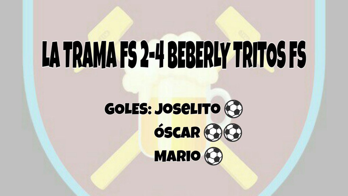 BeberlyTritosFS's tweet photo. ¡Este equipo no se rinde nunca! Remontada para ganar al líder, a pesar de las muchas bajas. El #RoadToCarmona está cada vez más cerca 💪⚽🍺. https://t.co/mj8UQwRiVR
