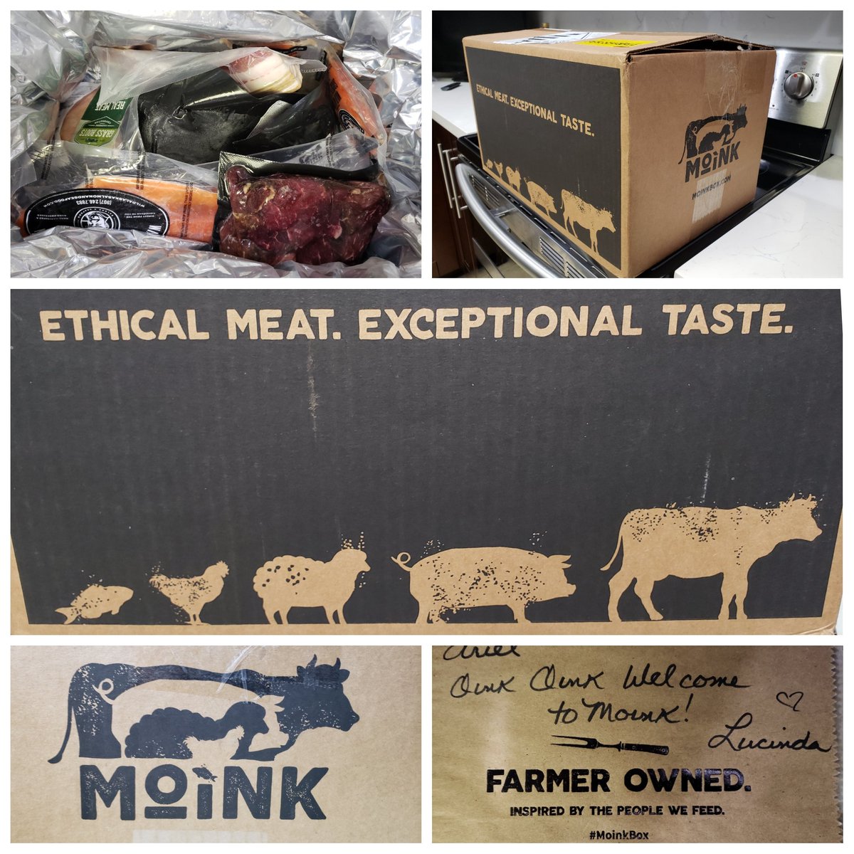 ArielFernandez's tweet photo. Received our first @Moinkbox today. Proud to support #FarmerOwned #MoinkBox. Join the club! #GetMoinked at https://t.co/NkG7BjPiGe #SharkTank @ABCSharkTank https://t.co/rllVYRmTVm