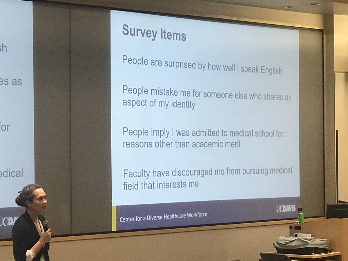 UCDavisCDHW's tweet photo. Have you experienced #microaggessions? Have you unknowingly been the perpetrator or #microaggessions? The first step is understanding that we are all prone to them because of our unconscious biases but it doesn’t make us bad people. - Dr. Piri Ackerman Barger #HealthcareDiversity https://t.co/6fDXsWRd4Q