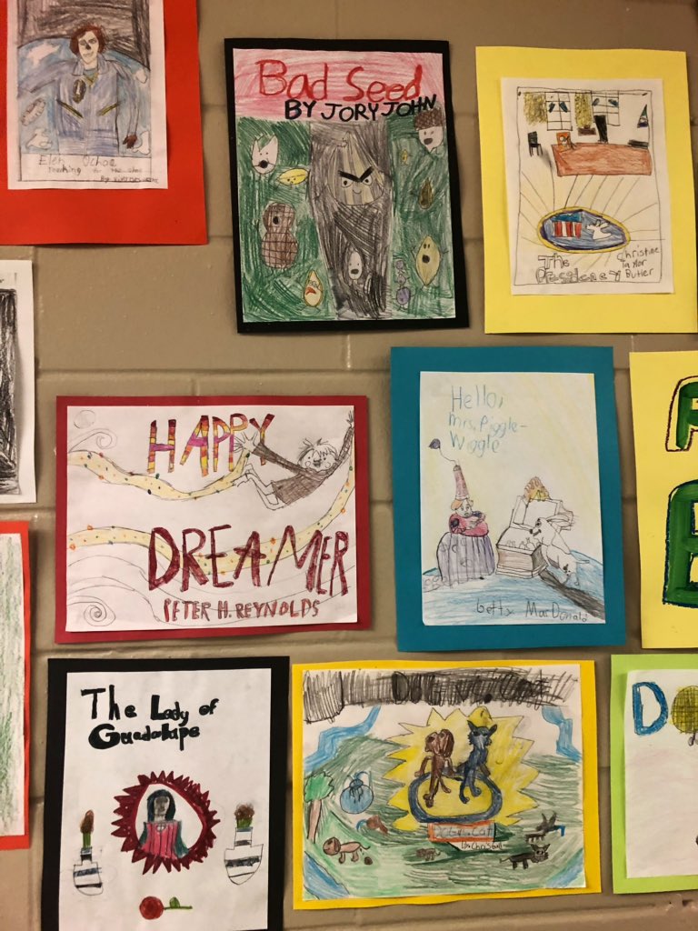library_sutton's tweet photo. Thanks to our wonderful Specialist Art teacher Mrs. Dianna Shapiro for integrating Literacy in her art class!!!! Love it!!! https://t.co/DLUUqozXXG
