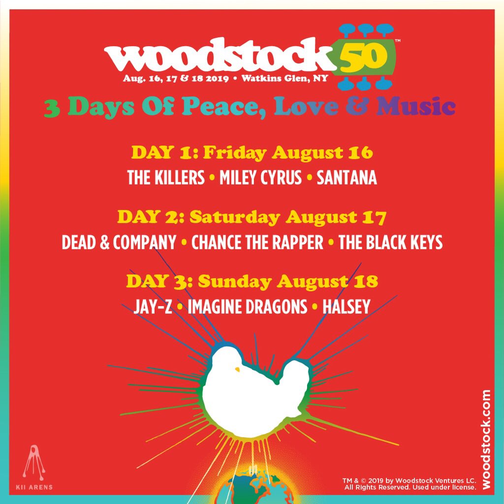 yeah for fucks sake I can’t believe I’m saying this but I’m headlining fucking Woodstock. fuck me. see you there 🌻