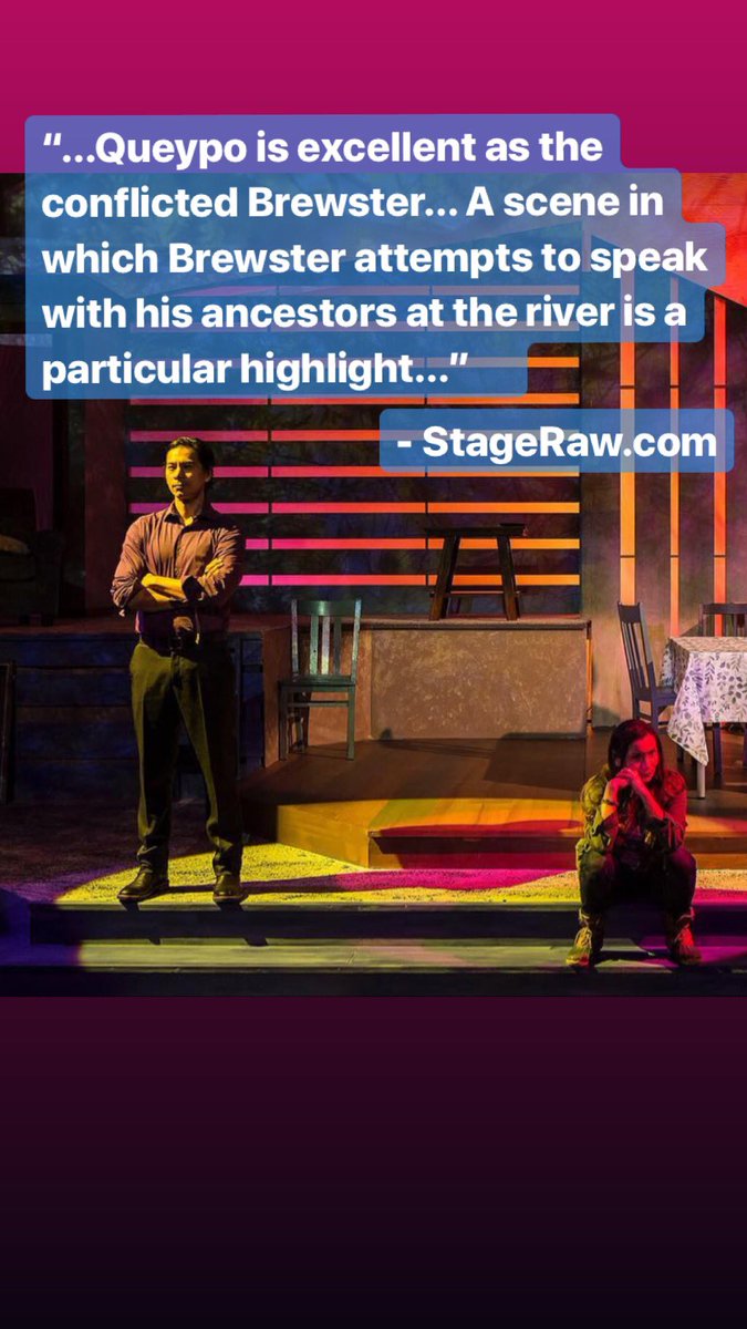 KalaniQueypo's tweet image. Thank you @StageRaw for the shout out! CLOSING WEEK of #PureNative #WorldPremiere Playwright @ramirev explores the relationships of Native people to each other &amp;amp; to each other.
FINAL WEEK!!
3/21 - 3/24
Thurs-Sundays
@NativeVoices @TheAutry #WaterIsLife #mniwconi #InsteadOfRedface