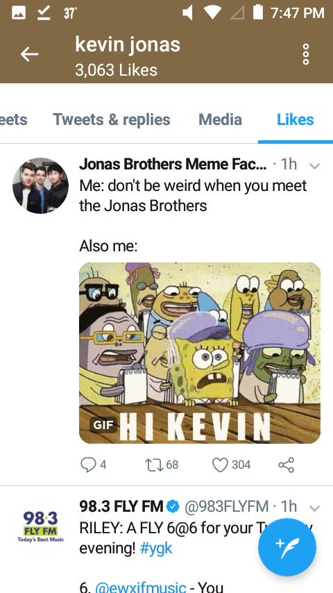 spongebob hi kevin meme