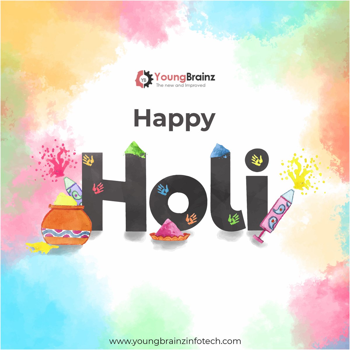 young_brainz's tweet photo. "Peace from white, Power from red, Knowledge from yellow, Development from green, Love from pink" 

May this Holi add all colors in your life.

YoungBrainz Wishes You a Very Happy Holi!

#happyholi #holi #holi2019 #HappyHoli2019 https://t.co/Mxwpl3gJFP