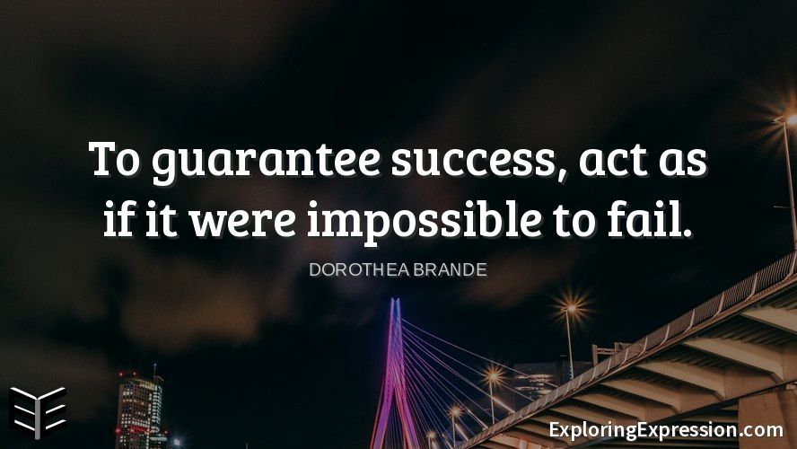 exexadmin's tweet photo. To guarantee success, act as if it were impossible to fail. --Dorothea Brande
#motivationquotes #lifequotes #wisdom #wordsofwisdom #inspire #inspirational #quote #motivational #quotes #learningLifestyle #ExploringExpression https://t.co/r0dbA0EmI0
