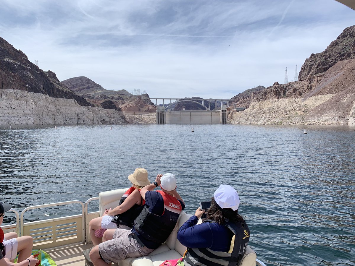 trstiles's tweet photo. Got to see Hoover Dam from every angle today...lake side from the boat, on top, and from the Tillman Bridge https://t.co/klIdHFjMXr
