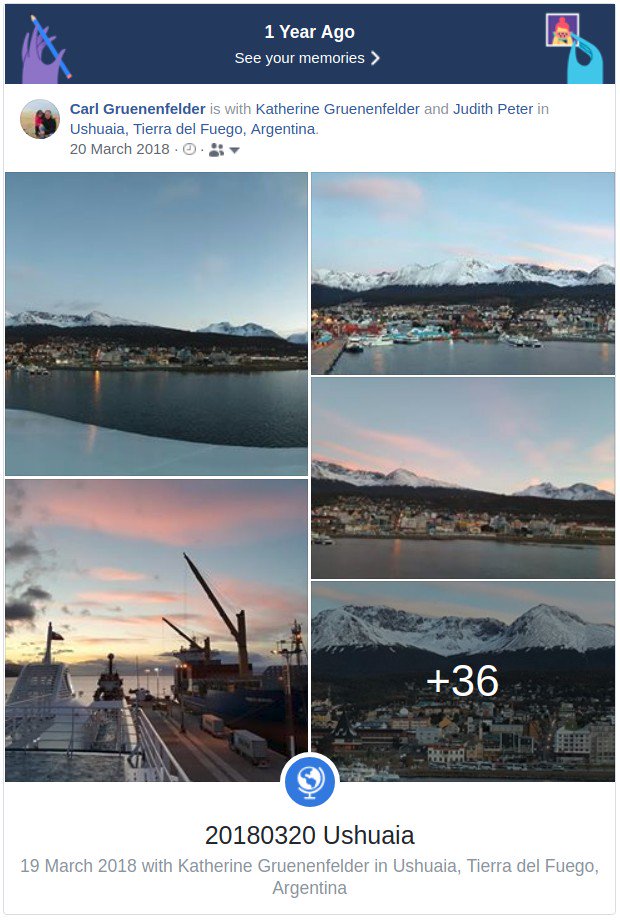 CGruenenfelder's tweet image. fbm20180320 - End of the #Australis #cruise
Early morning arrival in #Ushuaia, #TierraDelFuego, #Argentina just in time for a beautiful #sunrise.
#VentusAustralis #TravelPhotography #SouthAmerica
#FollowForFollow #LetsConnect
Lets #connect on #Instagram instagram.com/CarlGruenenfel…