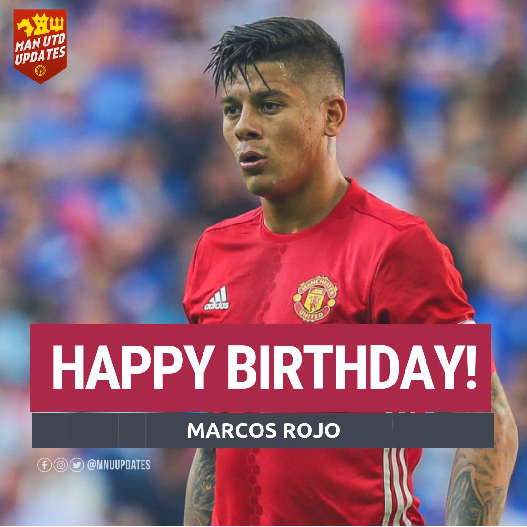 Happy 29th birthday to Marcos Rojo.    