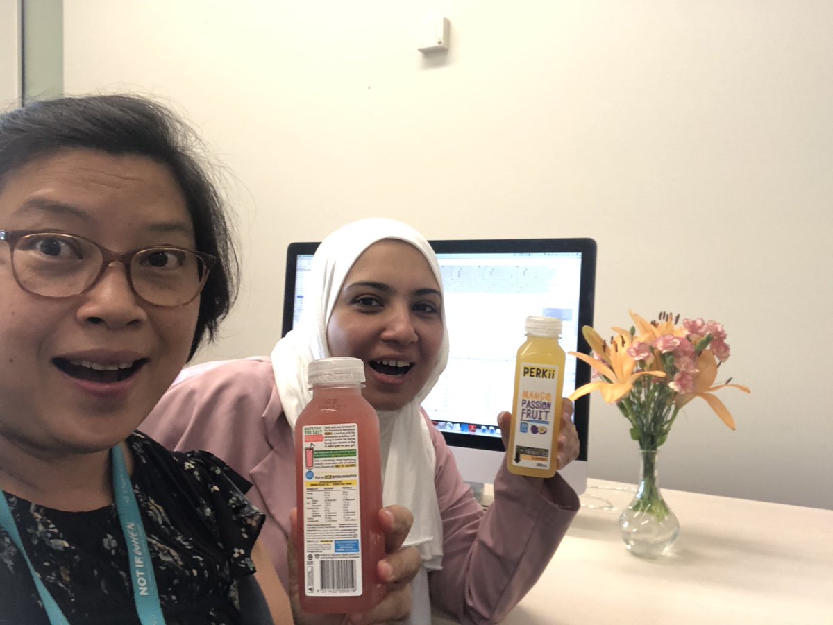 DrHannaSidjabat's tweet photo. We say ahh ... on #worldoralhealthday and #worldhappinessday #InternatinalDayOfHappiness at #UQCCR @UQMedicine - I found #PERKii too at #RBWH 😁 https://t.co/1pd6kHzFrD