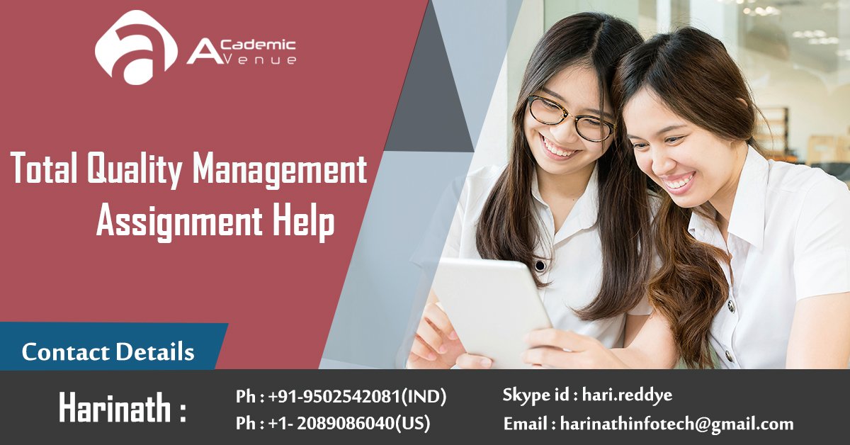 academic_avenue's tweet image. j.mp/2NFHbnz
#AcademicAvenue provides #TotalQualityManagementAssignmentHelp. Our Expert team of Assignment Help Services will help the students in getting good grades.
#ProfessionalAssignmentWritingServiceHelp
#BestOnlineAssignmentWritingServiceForStudents