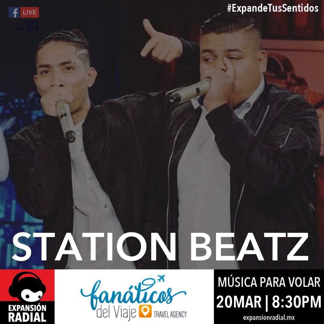 MParaVolarRadio's tweet photo. #Miércoles de #MúsicaParaVolar
Tendremos un programa lleno de #HipHop Latino de la mano de nuestros invitados #StationBeatz, Beatboxers profesionales
#phoner: @GrupoDmens Banda Chilena en #México
#Música: @Delirium_T, @yoyodojonet,#JarabeKidd
https://t.co/tadXtBK7If 22:30h https://t.co/ZhCqfzlo6R
