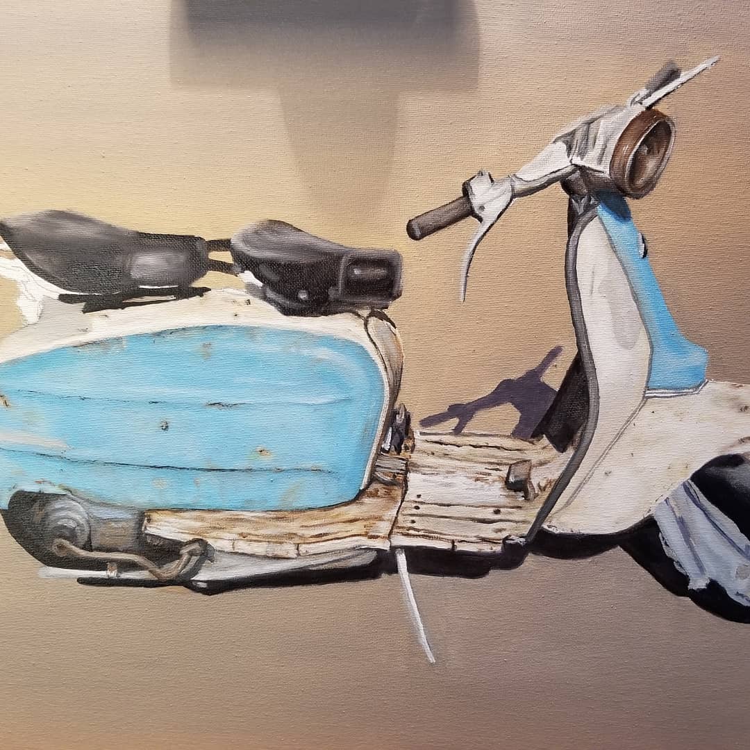 Devildogart1's tweet photo. Today's progress on this piece. I worked on a portrait piece as well. https://t.co/D6ACDkp2Zy #devildogart #art #commissionsopen #veteran #marines #usmc #vintageauto #vintagemotorcycles #motorcycle #motorcycleart #prismacolorpremier #prismacolor #strathmore #coloredpencil #canson https://t.co/MquYfijYcT