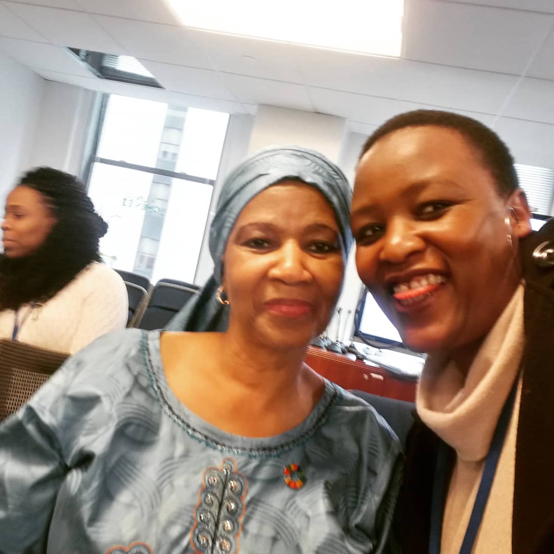 Dotafro Co-founder with the Executive Director of UN Women on a Panel talking about GBV in South Africa at #CSW64.