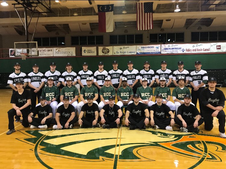 RCCEagsBaseball's tweet photo. RCC Baseball continues to win streak is now up to 6! Eagles win 7-5! WP Clayton Day  SV Weston Kerley. Zack Mcginnis leaves the Yard with a solo HR. Gavin Taylor with the big hit bases loaded clearing double to take the lead in the 9th! RCC plays Averett JV tomorrow at 3PM! https://t.co/hMtbcEDPIr