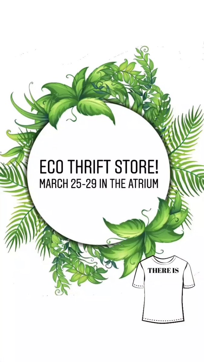 stmaryRL206's tweet photo. Introducing St.Mary’s very own Thrift Store! To encourage all of us to reuse our clothing and be more eco-friendly, we will be hosting our very own Thrift Store throughout March 25th - March 29th over all the lunches in the atrium! https://t.co/DLOqpUUtSw