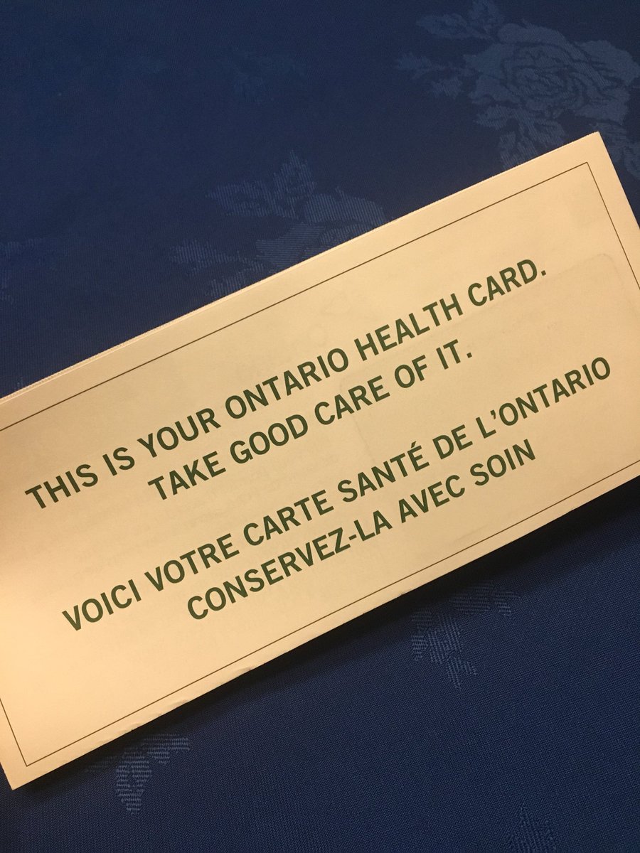 Today, I received my renewed health card in the mail. Reflecting on the lack of equitable access to care and the many who are not covered! No one in Ontario should be without health care! #HealthAsAHumanRight #OHIPforall #HealthforAll