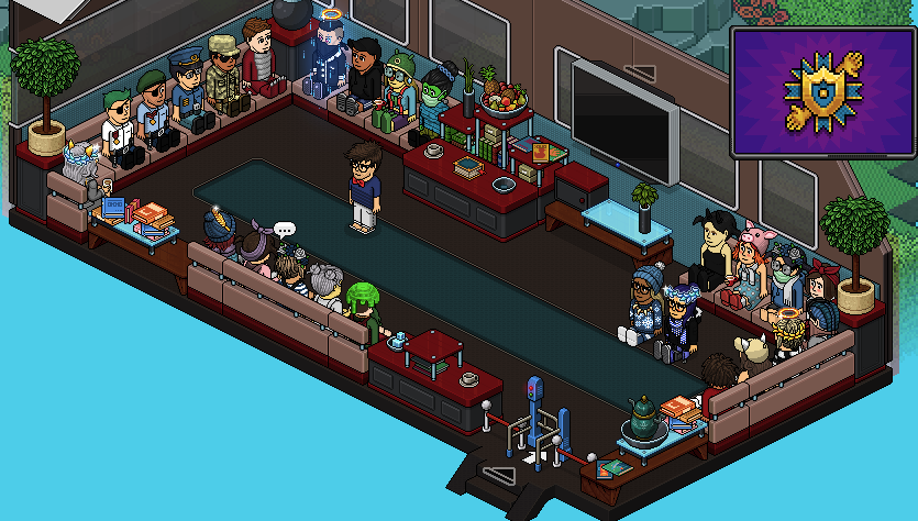 ZarekHabbo's tweet photo. Thanks everyone for attending today's Ambassador Infobus Sessions!
More Infobus Sessions coming up on Saturdays! Check out the Article for Times! https://t.co/5arLvlaNA6
Check out the pictures of users who attended today! @Habbo #SafetyLock https://t.co/e0rt2L43QC