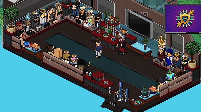 ZarekHabbo's tweet photo. Thanks everyone for attending today's Ambassador Infobus Sessions!
More Infobus Sessions coming up on Saturdays! Check out the Article for Times! https://t.co/5arLvlaNA6
Check out the pictures of users who attended today! @Habbo #SafetyLock https://t.co/e0rt2L43QC