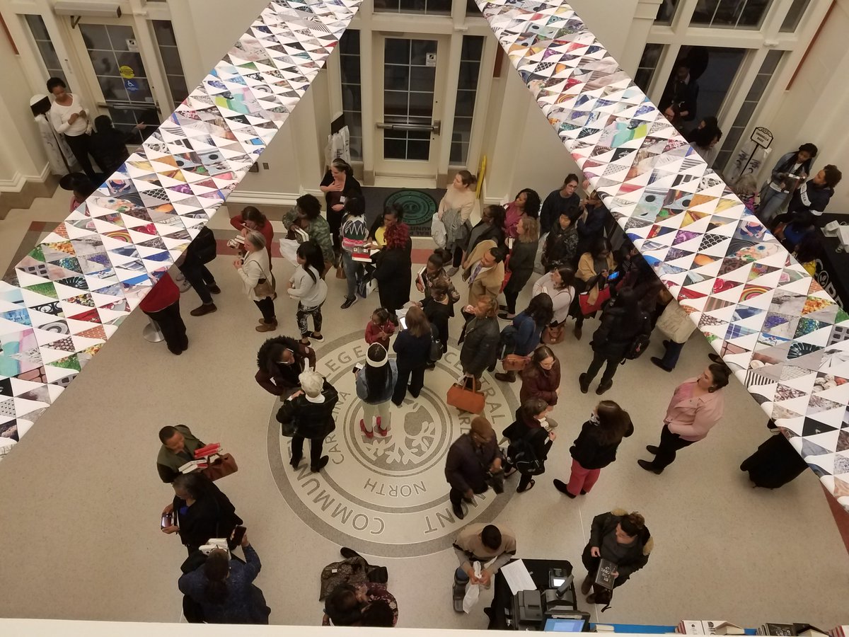 cmlibrary's tweet photo. Thank you to all who came out to CPCC tonight to spend the evening with Angie Thomas! And to @BankofAmerica @CMLibFoundation & Foundation For The Carolinas for sponsoring. And to @CMPD Chief Putney for closing remarks. What a great night! #CommunityRead2019 https://t.co/DZAQXSNjPd