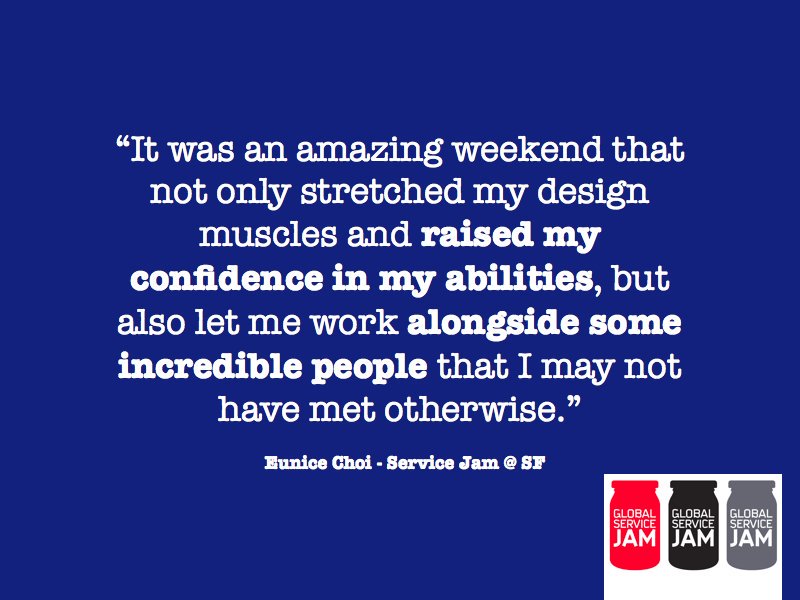 NYCservicejam's tweet photo. Can’t wait for the #NYCServiceJam March 29? https://t.co/X198z9Czof Get inspired by @_echoi_ on her experience at last year’s event in SF https://t.co/trEz7nvLgY h/t @GSJam @sdnsf #servicedesign #thisiswhywejam https://t.co/SkR5H0Mf3D