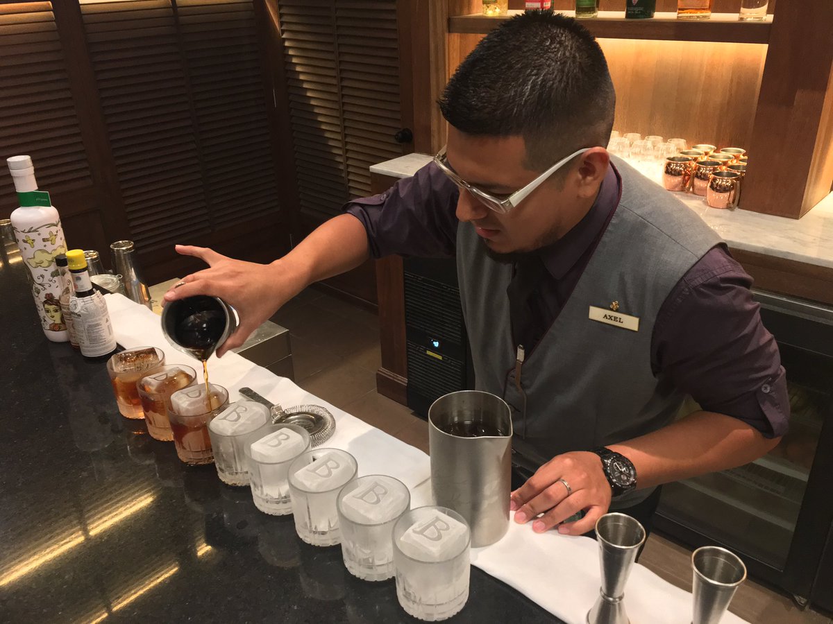 #Capitan #cocktail is roughly a version of #Manhattan with #Pisco. Well done in @HotelBLima by #bartender Axel Romero #piscospiritofperu