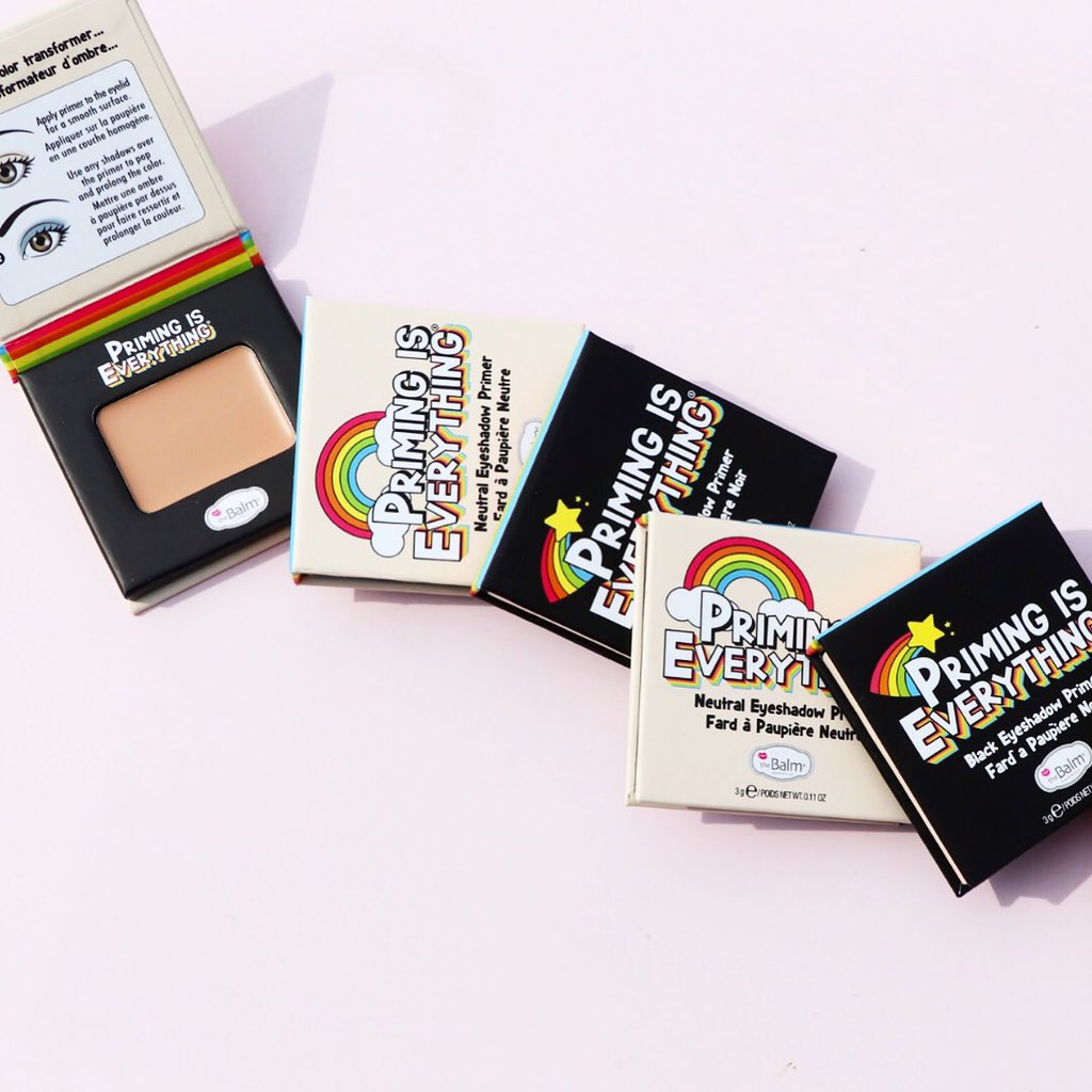thebalm's tweet photo. All primed and ready to glow! 🌈💫 #PrimingIsEverything #theBalm https://t.co/m7Hr8zF41w