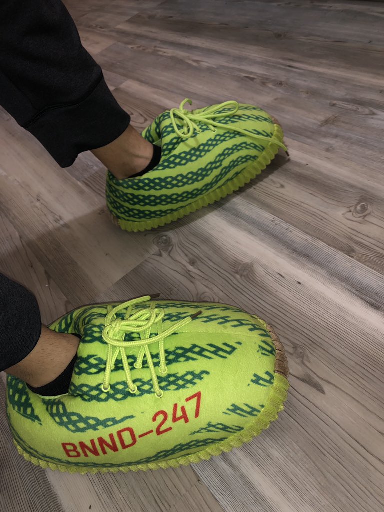 banned yeezy slippers