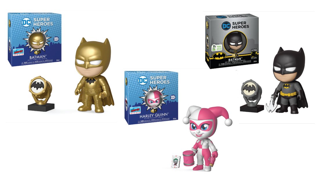 OriginalFunko's tweet photo. RT &amp; follow @OriginalFunko for a chance to WIN a DC 5 Star exclusives prize pack, featuring NYCC &amp; #ECCC exclusives of Batman &amp; Harley Quinn. https://t.co/cxHC5q4NCL