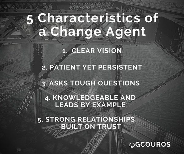 gcouros's tweet photo. 5 Characteristics of a Change Agent https://t.co/5riV9bzfP8 https://t.co/aPqzKzQlCW