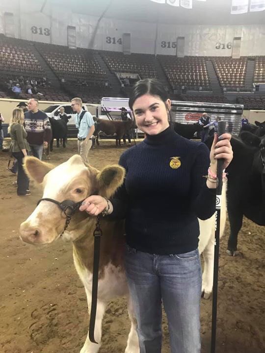 One of the events I look forward to most each year is the Oklahoma Youth Expo Legislative Showmanship. This year I was paired with Kammie Stehr from the El Reno FFA Chapter, and got to show her heifer, Pudding. We may not have won grand champion, but we sure had a lot of fun!