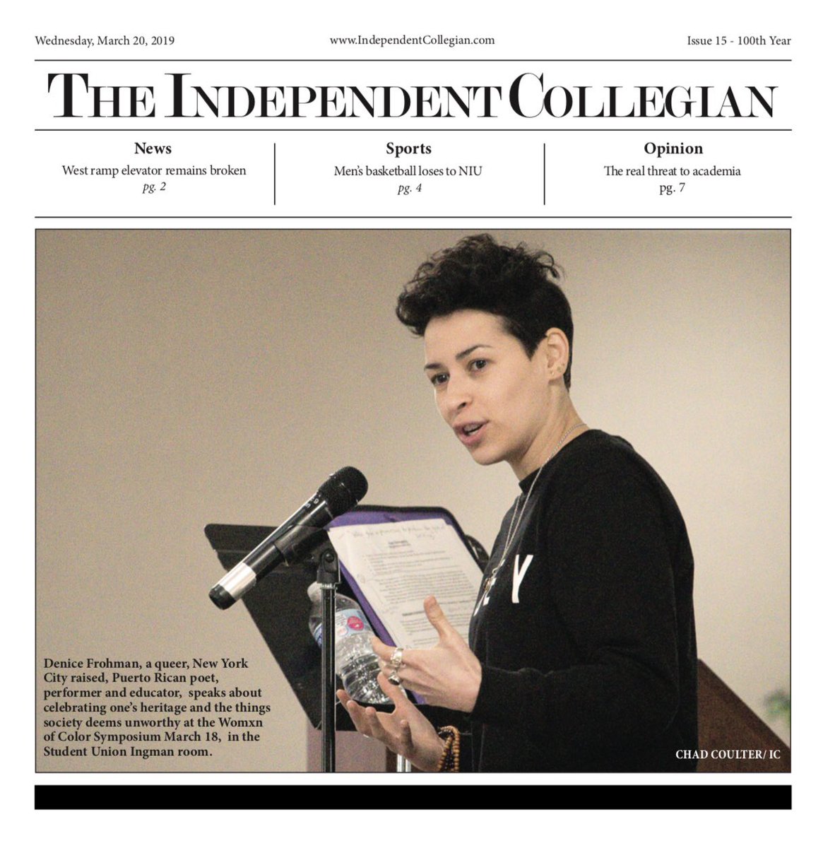 ICollegian's tweet photo. A sneak peak at tomorrow’s issue. Let us know what you think! https://t.co/URgSdvW69V