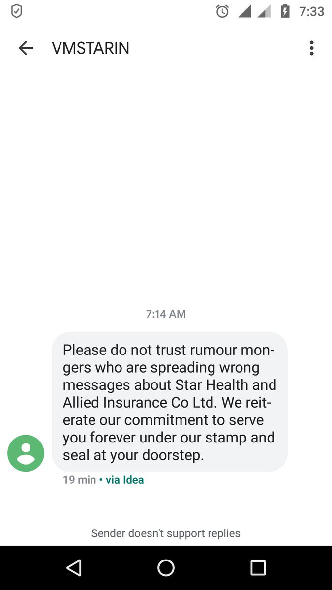 abtanish's tweet image. Wht a cncdnc @star_health . d #insuranceombudsman's award dated 24 Jan 19 fvrng rembrsmnt of denied claim and to reinstate d trmntd policy is stl pending. No one attends calls and no rspns to mails. nd u claim  #roumourstar ? @MoHFW_INDIA @irdaindia