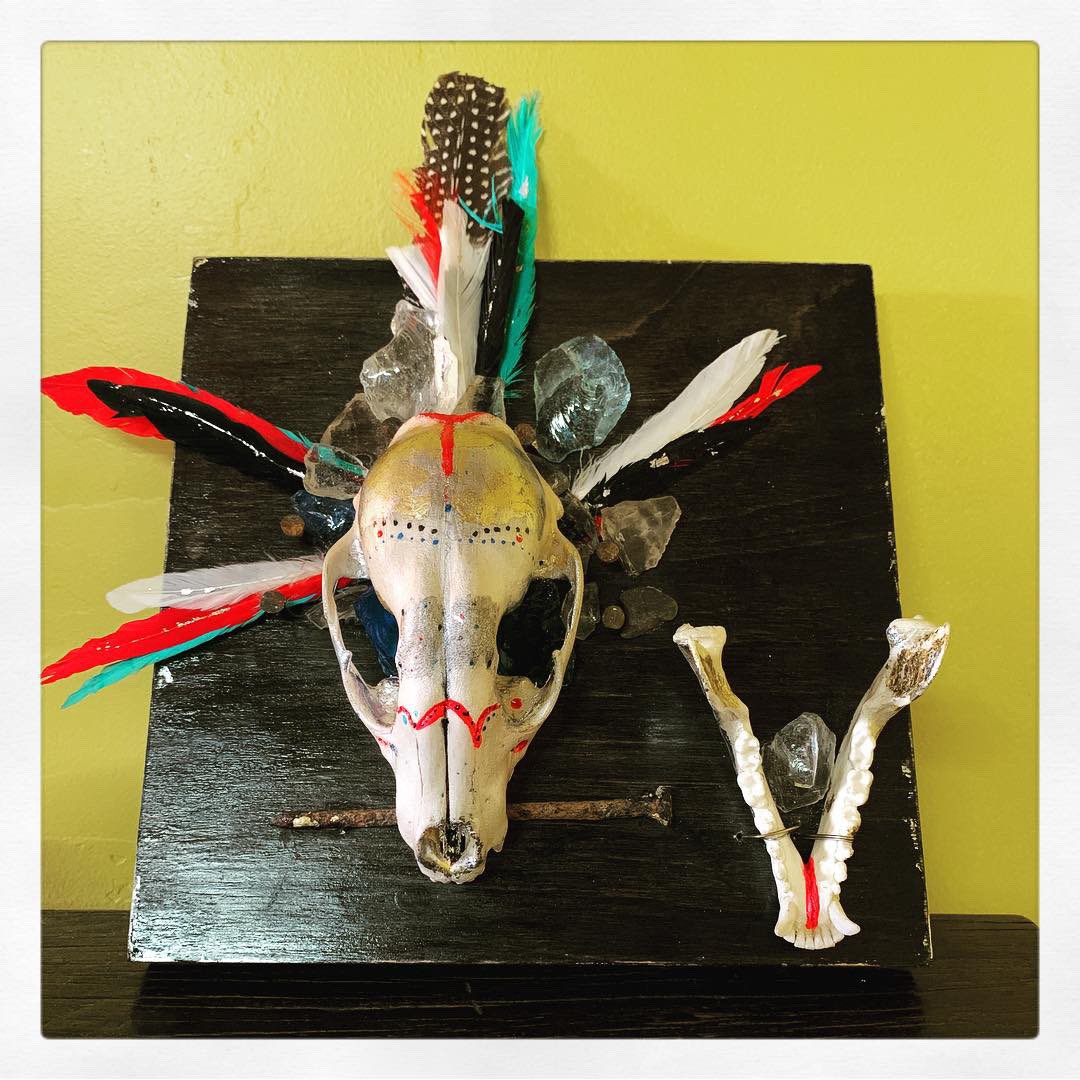 princessshannon's tweet photo. Sold contact for other items, collaborations or commissions #art #artwork #skull #designs #custompieces #originalart #artwork #modern #brutal #primitive #foundobjects #animalskulls #feathers https://t.co/KLOFnuzblp