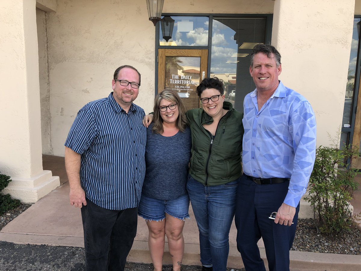 taraklostreich's tweet photo. Had a great time with the Tucson crew today. Thank you for lunch, your support and advice. #wickcommunications #digitalteam #newspapers https://t.co/Ll8fSIWcZJ