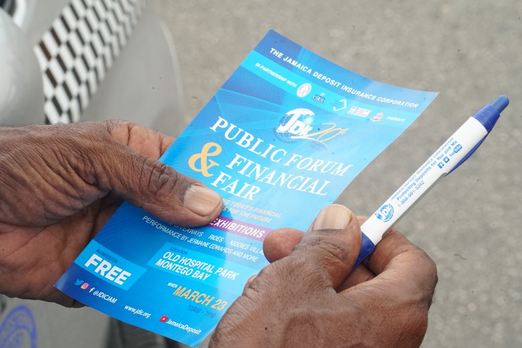 JDICJam's tweet image. Expect great things this weekend from the JDIC team with our Mobay staging of the Public Forum and Financial Fair - prizes &amp;amp; giveaways, rides, kiddies village, performances, and so much more! 
#JDICSecure #FinancialInclusionForAll   #ProtectingDepositsForYouandMe #JDICSecures20