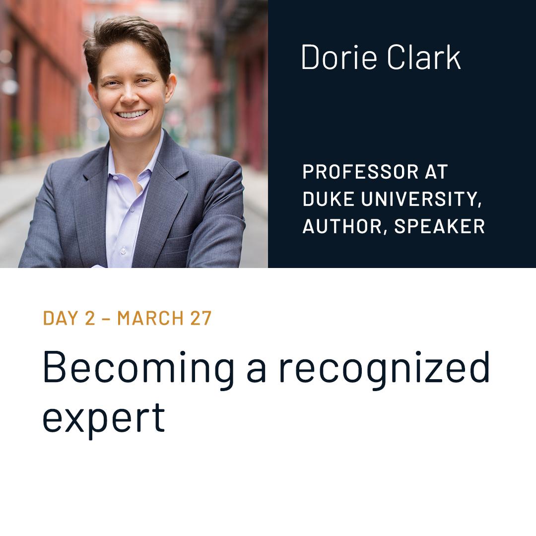 dorieclark's tweet image. Join me to hear my talk on how to become a recognized expert, as part of the @thinkific FREE virtual event series (starting 3/26/19)! Register for the &quot;Book to Course&quot; Expert Talks here: thnk.cc/b2cdorie?utm_c… #booktocourse