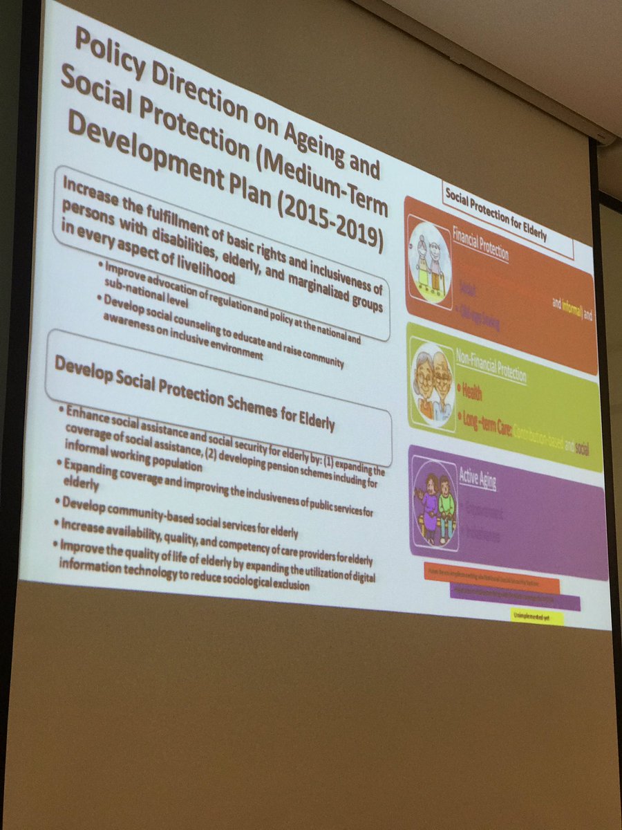 zaidia's tweet photo. Dr Dewi on active ageing policies in Indonesia 1) fulfilment of basic rights of marginalised groups; 2) social protection for all.
At the 1st workshop of the ASEAN wide network on #ageing
Links to the work programme of #TCGAgeing & #APPRA of @oxford_ageing
@UNESCAP @HelpAge https://t.co/PUuJqtMlhH