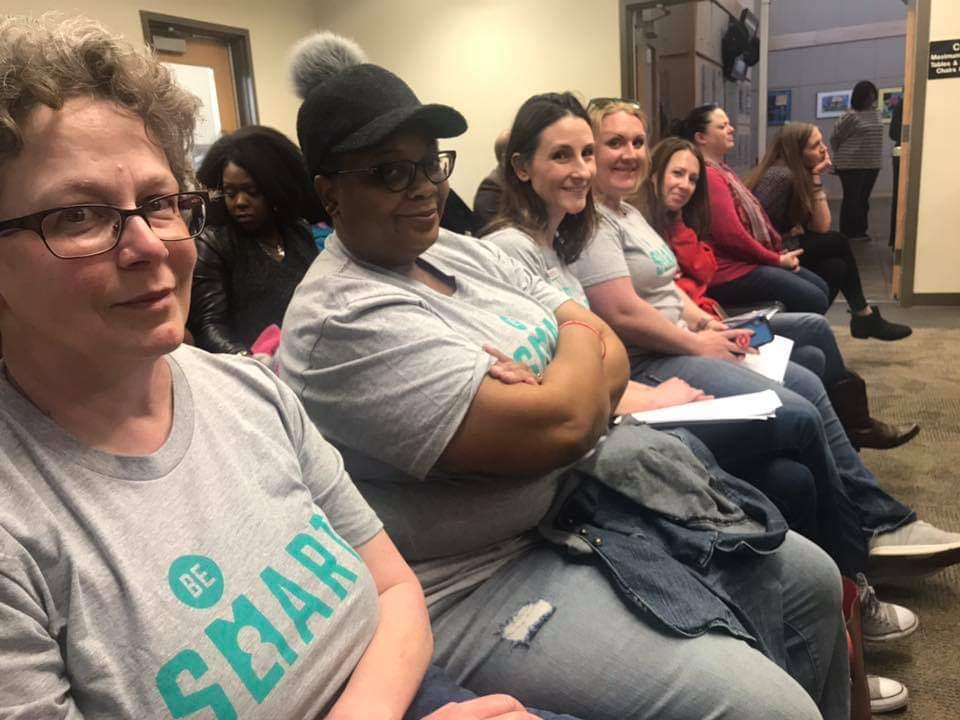 ColoTwinMom's tweet photo. Aurora @MomsDemand presented #BeSMART to the Aurora Public Schools Board of Education tonight! Gun safety needs to be part of the conversation in all schools to protect students and all educators. #ExpectUs #AuroraCO #KeepGoing
@Everytown @shannonrwatts https://t.co/Am4QlMktWc