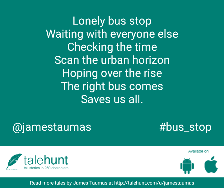 JTaumas's tweet photo. Read my latest tale on #TaleHunt #amwriting #BusStop #commute #commuter #busride
https://t.co/qfDt7hBWKM https://t.co/EhNd3HGHhQ