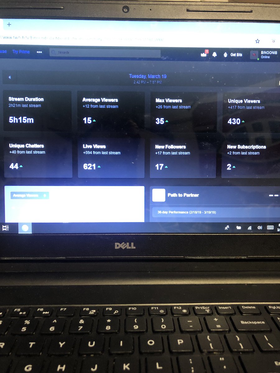 BinooniB10's tweet photo. Had a big stream today! New Mac viewer number! Thank you for everyone for the subs and follows! #beanstream #fortnite #twitch #dubs #35 https://t.co/wFaeCSQ7T2