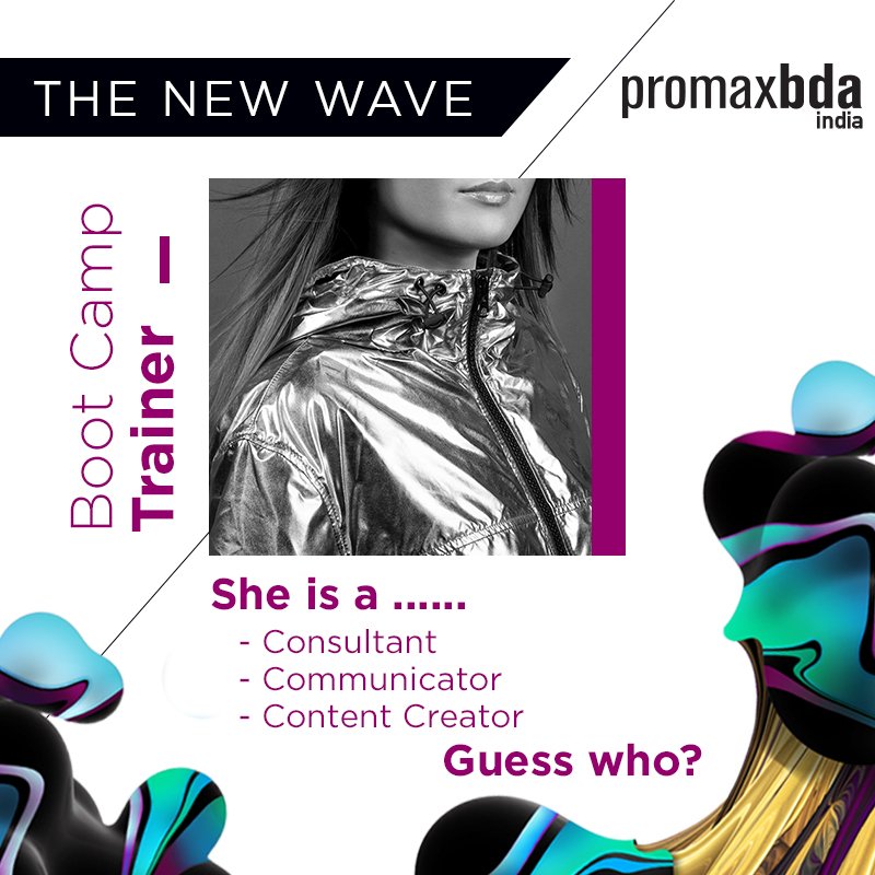 promax_india's tweet photo. TEASER: GUESS WHO?
Our next speaker is a multi-talented content creator. Not only so, she is also a communicator, consultant and widely known as The Mother of Social Media Dragons. Find out who she is as we reveal her identity soon....
#promaxIndia #TheNewWave #BootCamp #speaker https://t.co/M0u6E7BLKm