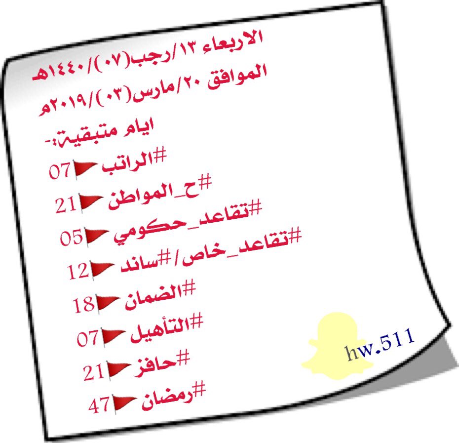 tigs_altaif's tweet photo. الاربعاء ١٣/رجب(٠٧)/١٤٤٠هـ
الموافق ٢٠/مارس(٠٣)/٢٠١٩م https://t.co/hM0eKecgs0
