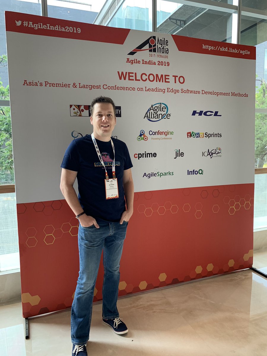 jaco_greyling's tweet photo. At #AgileIndia2019 for the week, lot’s of great speakers so looking forward to it. https://t.co/f76WNcOzoO