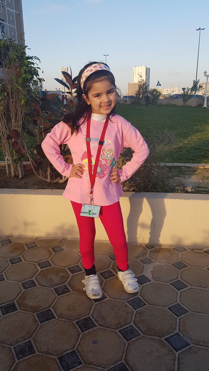 Mysha is always in a mood for pink! #InternationalHappinessDay #Truecolors @KHDA