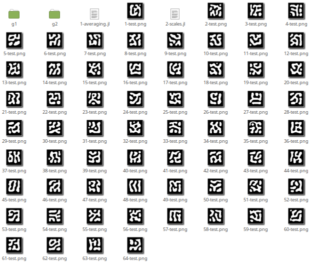 AlejandroCJ3's tweet image. SO, messing around with my #ProceduralGeneration experiments I have accidentally made a &quot;glyph generator&quot; using a pseudo reaction-diffusion procedure for making &quot;Composite Turing Patterns&quot; (tho I think it&apos;s really a #CellularAutomaton but don&apos;t tell anyone):