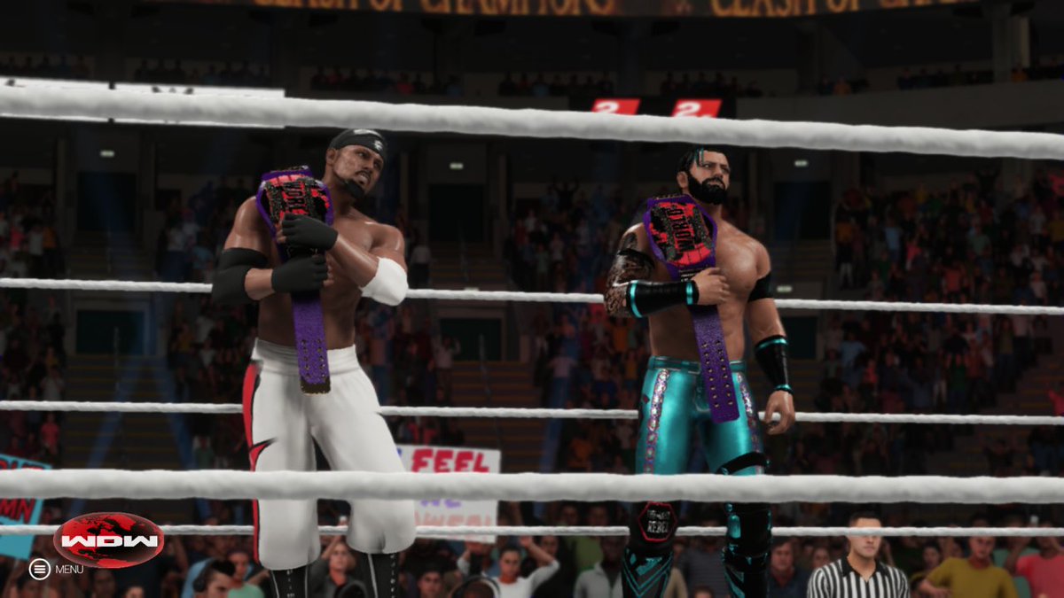 WDWres1's tweet photo. We had a event in Austin Texas where @RealNateWest_ @CiclonCalderon recaptured the tag team titles! Which made Tyler attack his own son! And @TiltaFurr becoming the brand new X Divison champion! https://t.co/dJrV0pR4Tc