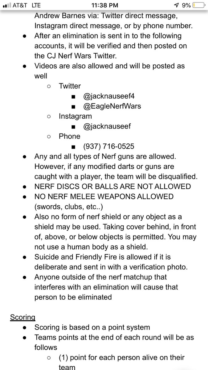 EagleNerf's tweet photo. YOUR 2019 NERF RULES! ( I know there’s a lot but it answers almost every question you have ) Pt. 1 https://t.co/3WKoQwgEt1