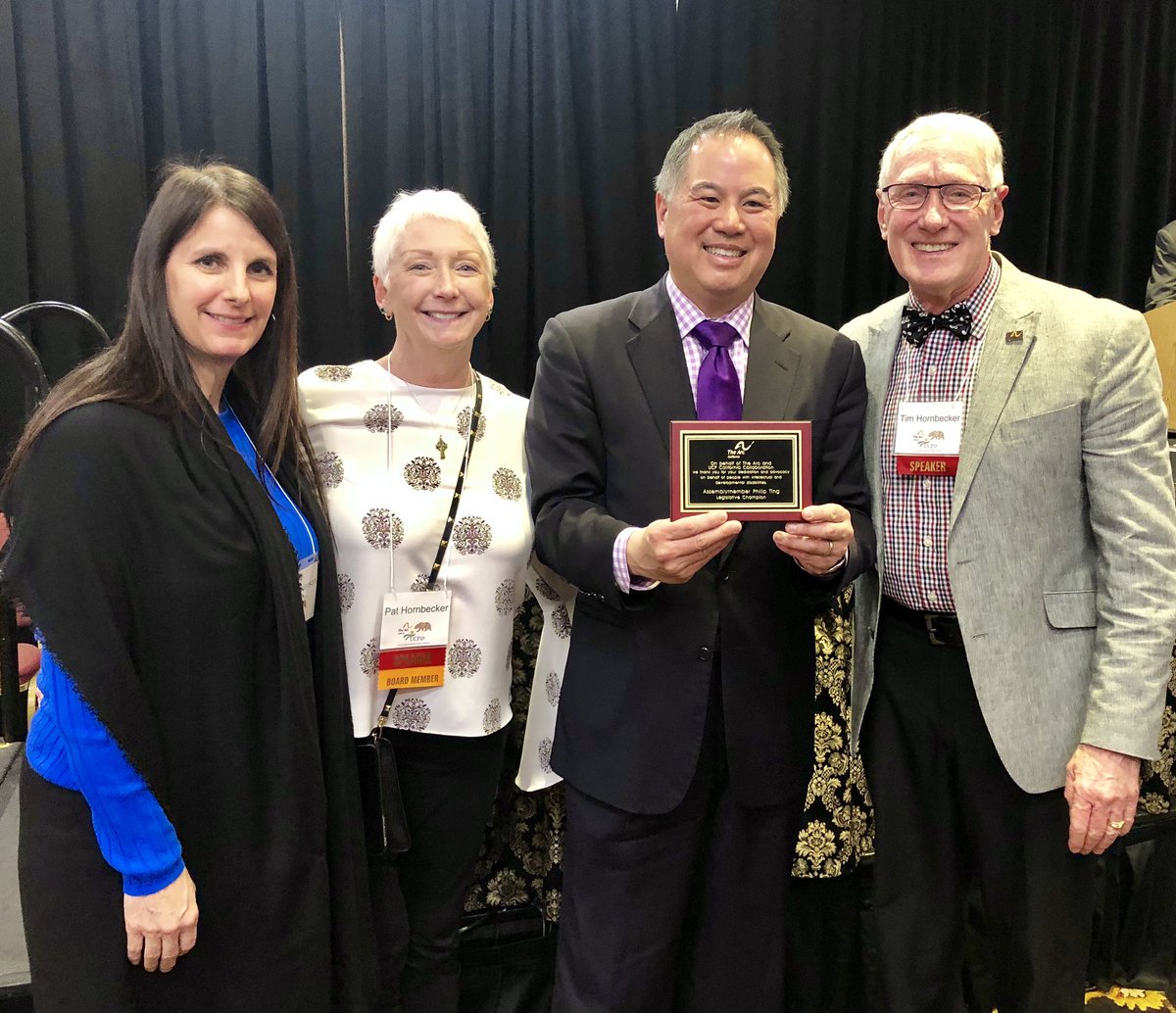 AsmPhilTing's tweet photo. Thank you @ArcCAadvocacy for honoring me as your Legislative Champion. With your help, we were able to get #AB1985 signed into law. Standardizing how law enforcement responds to & reports hate crimes will give us a more accurate picture of the problem so we stop it. #ArcUCPDD19 https://t.co/n9abs7JDTz